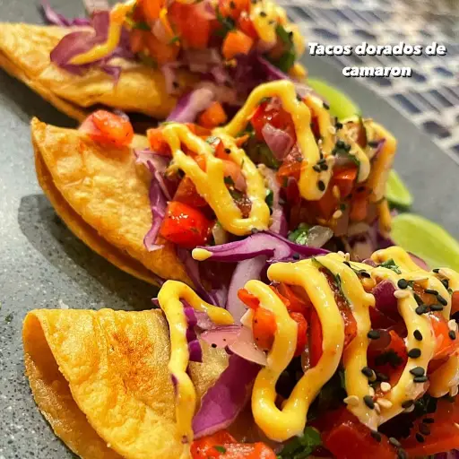 Tacos Dorados De Camaron