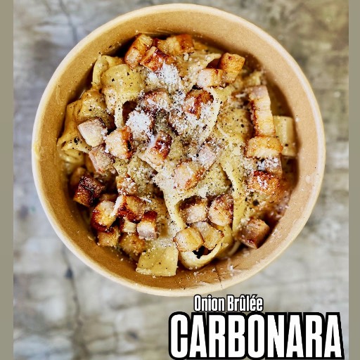 ONION-BRÛLÉE CARBONARA