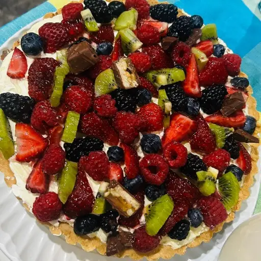 REBANADA DE TARTA DE FRUTAS