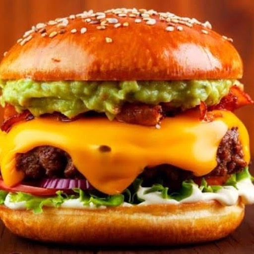 Hamburguesa tres quesos 