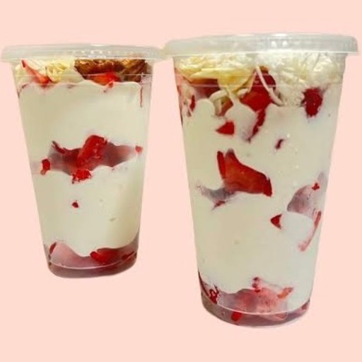Fresas con crema grandes