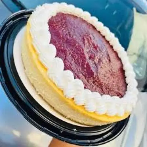 Rebanada de chesscake de Frambuesa