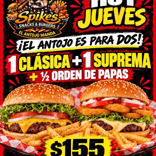 Jueves de Burguer $155