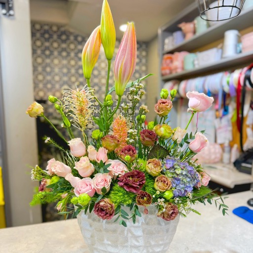 Arreglo floral base alta 