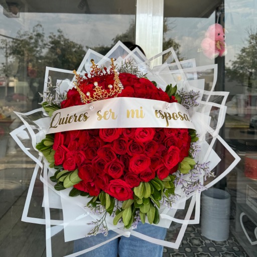 MEGAS RAMO DE ROSAS ROJAS -14