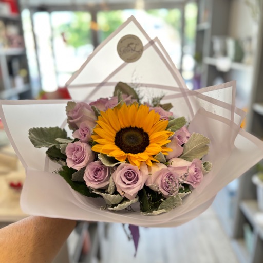 rosas lilas +girasol-16