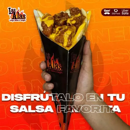 Cono Papas y Boneless 