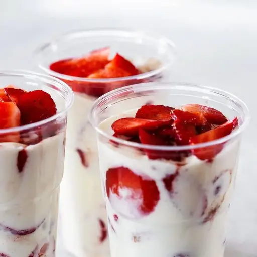 Fresas con crema