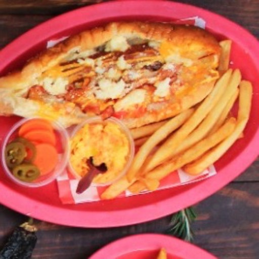 Hot dog hervido Salchicha de pavo