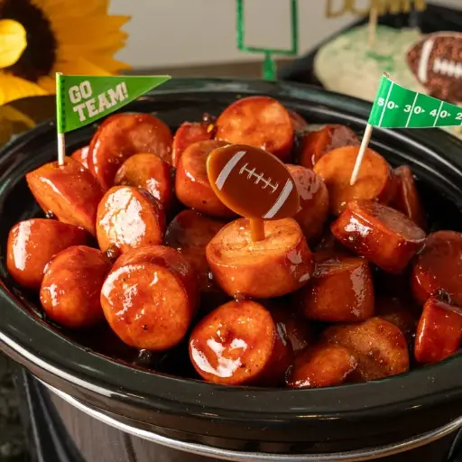 mini momias de salchicha a la bbq