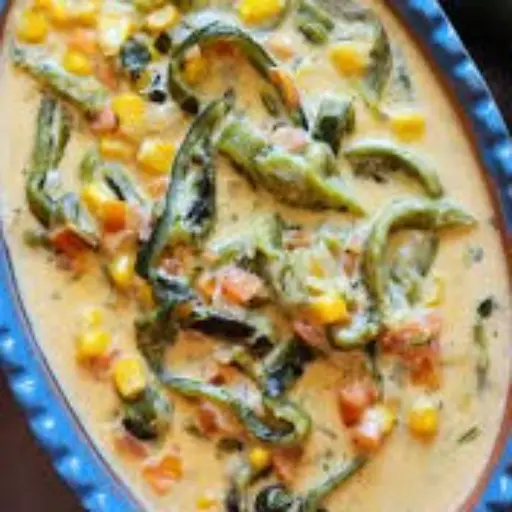 Rajas con queso y crema