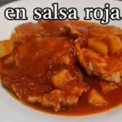 Bisteck en salsa roja