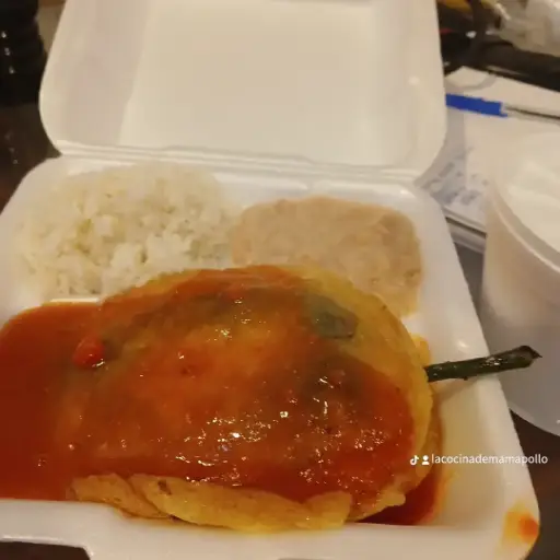 Chile releno de queso