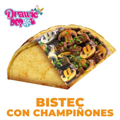 Crepa de Bistec con Champignones 