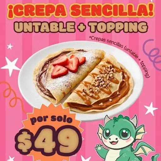 Promo de Crepa Sencilla 