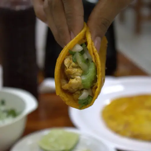 Taco de tripa 