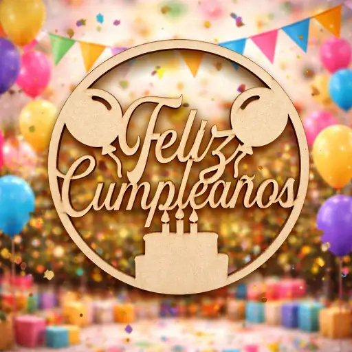 letrero feliz cumpleaños
