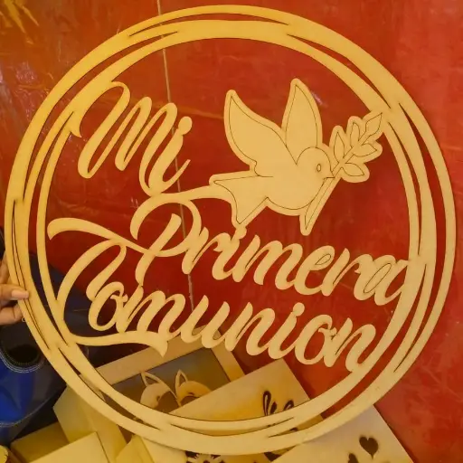 letrero mi 1a comunion