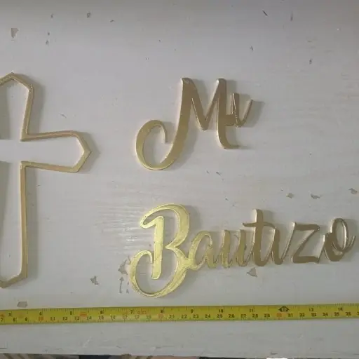 Letrero de Mi bautizo