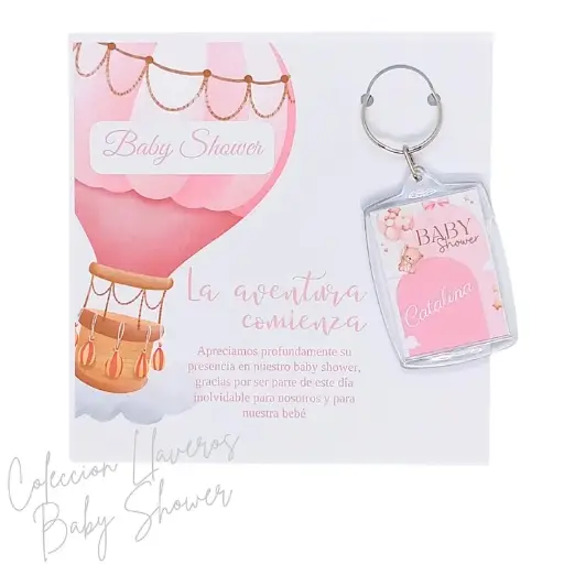 llavero para baby shower