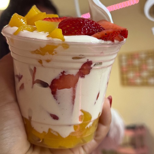 Fresas con crema sencillas