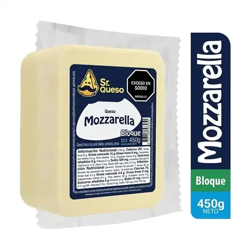 QUESO MOZZARELLA X 450 GR