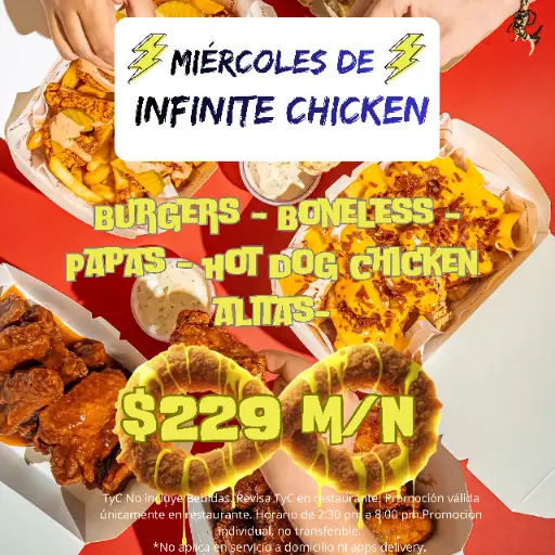 MIERCOLES DE BUFFET (PRODUCTO SOLO AUNUNCIANTE, NO VENTA A DOMICILIO)