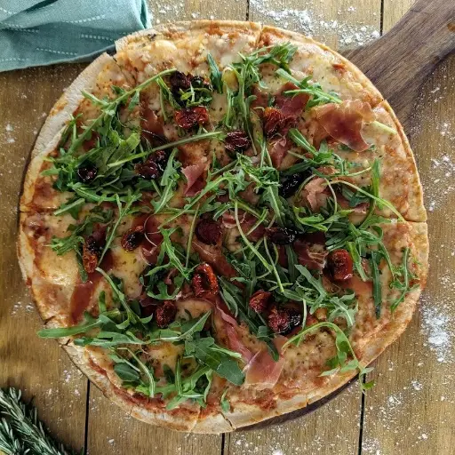 Rúcula y jamón serrano