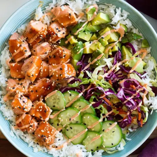 Bowl salmon (P33g / 430kcal)
