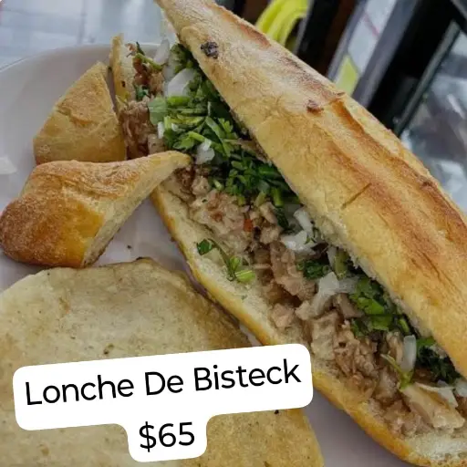 Lonche Con Bisteck