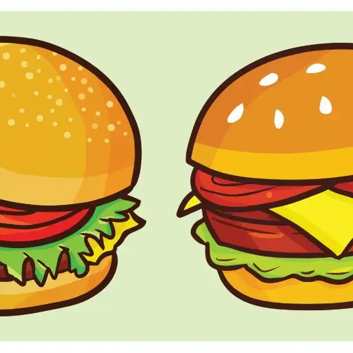 2 hamburguesas sencillas 