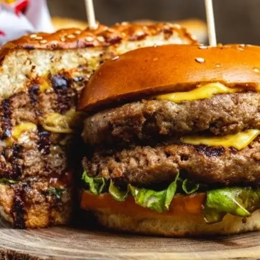 2 hamburguesas sencillas doble carne 