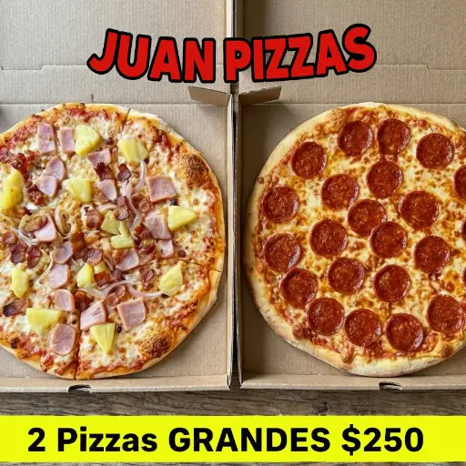 2 pizzas PROMOCION