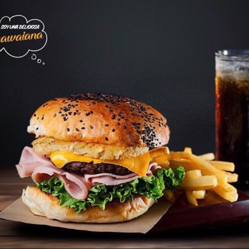 Hamburguesa hawaiana 