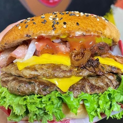 Hamburguesa doble de res 