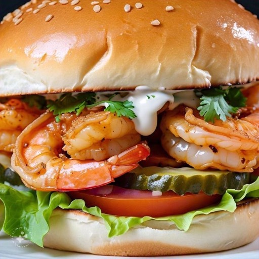 Hamburguesa de camarón 