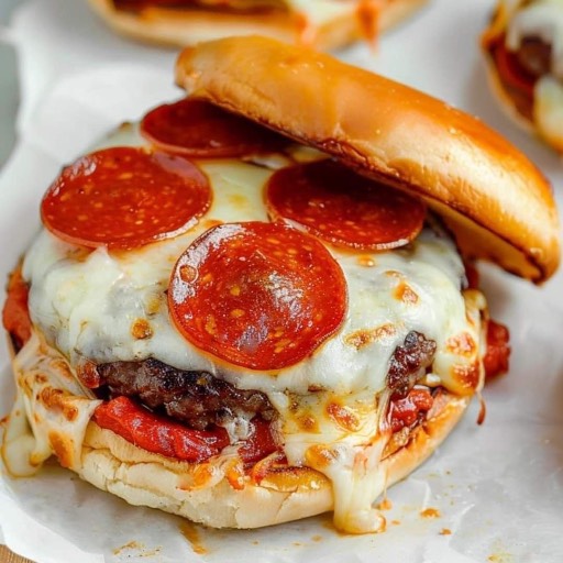 Burger pizza 