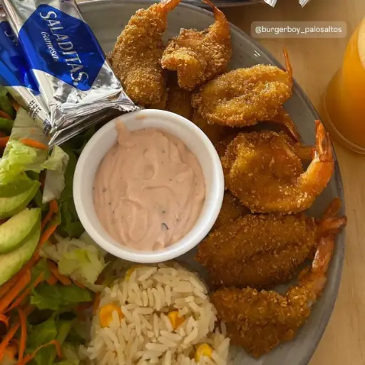 camarones empanizados 