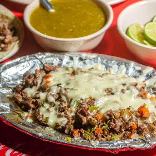 Alambre con queso