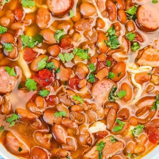 Frijoles charros de la casa 