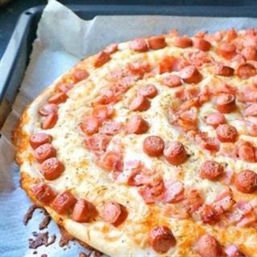 Pizza de salchicha 