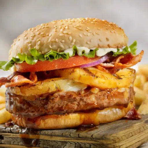 Hamburguesa hawaiana 