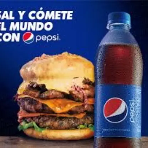 hamburguesa de res mas bebida 