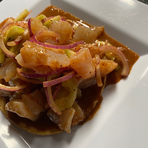 Tostada de callo de robalo