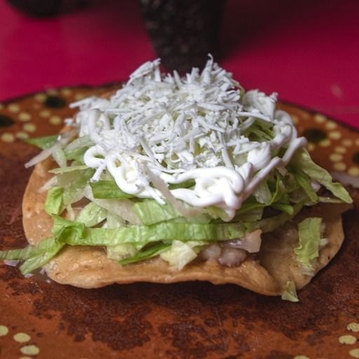 Tostadas de Chuleta en Pasilla