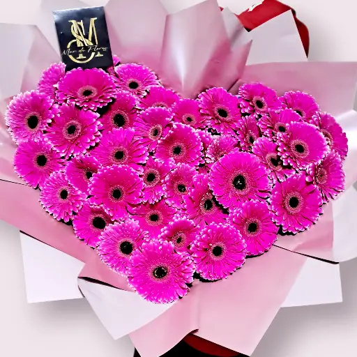 Corazón gerbera