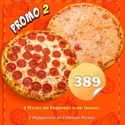 Promo Pizzas 2 x 389