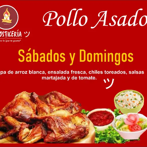 1/2 pollo asado 