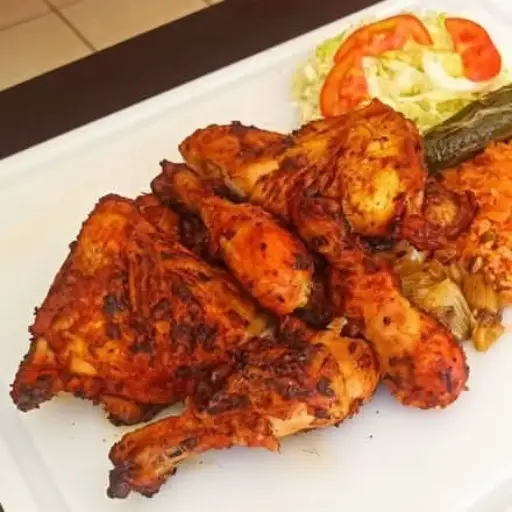 1/2 pollo a la leña