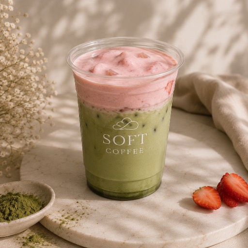 Strawberry cloud matcha